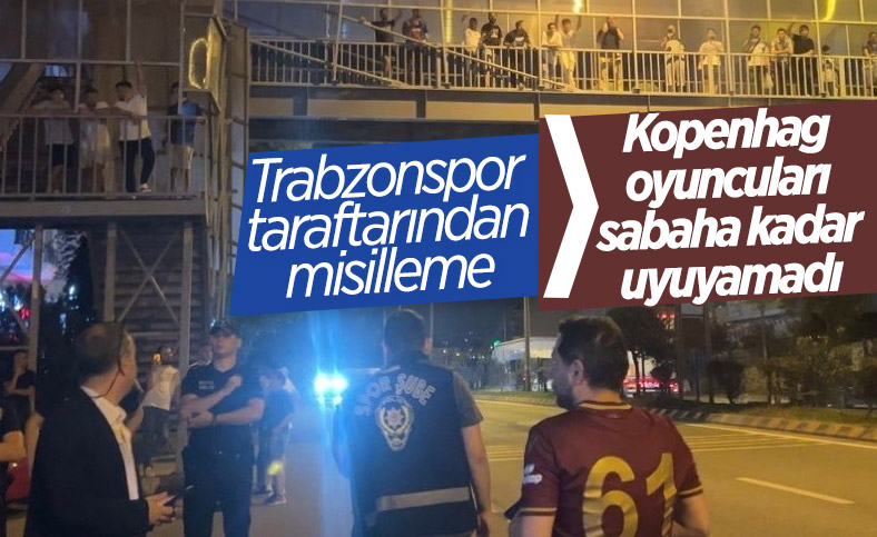 Trabzonspor taraftarı Kopenhag’a sürpriz hazırladı
